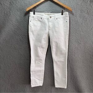 The GAP Jeans Women Size 26/2P White Denim 1969 Skinny Cropped